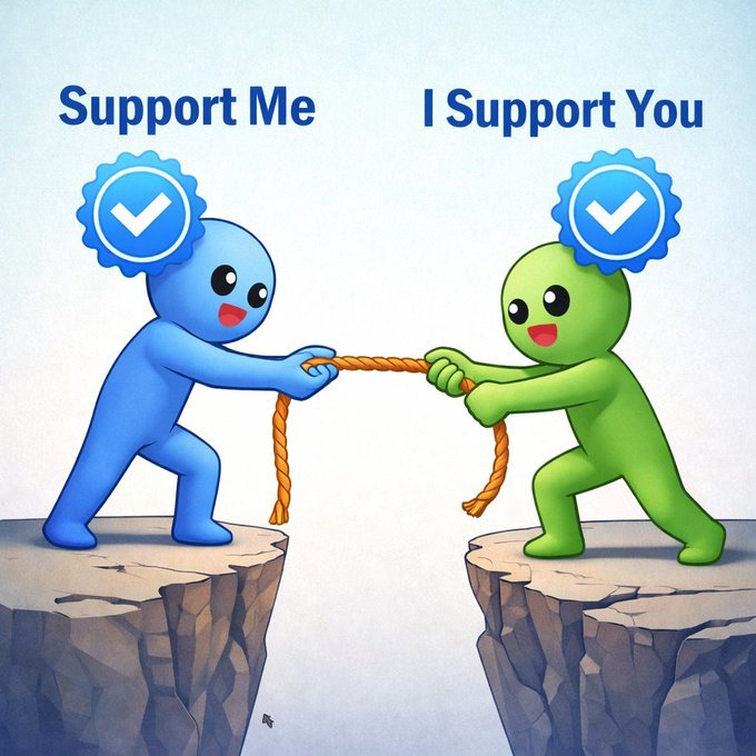 Support me 🤙 

I support you 👇