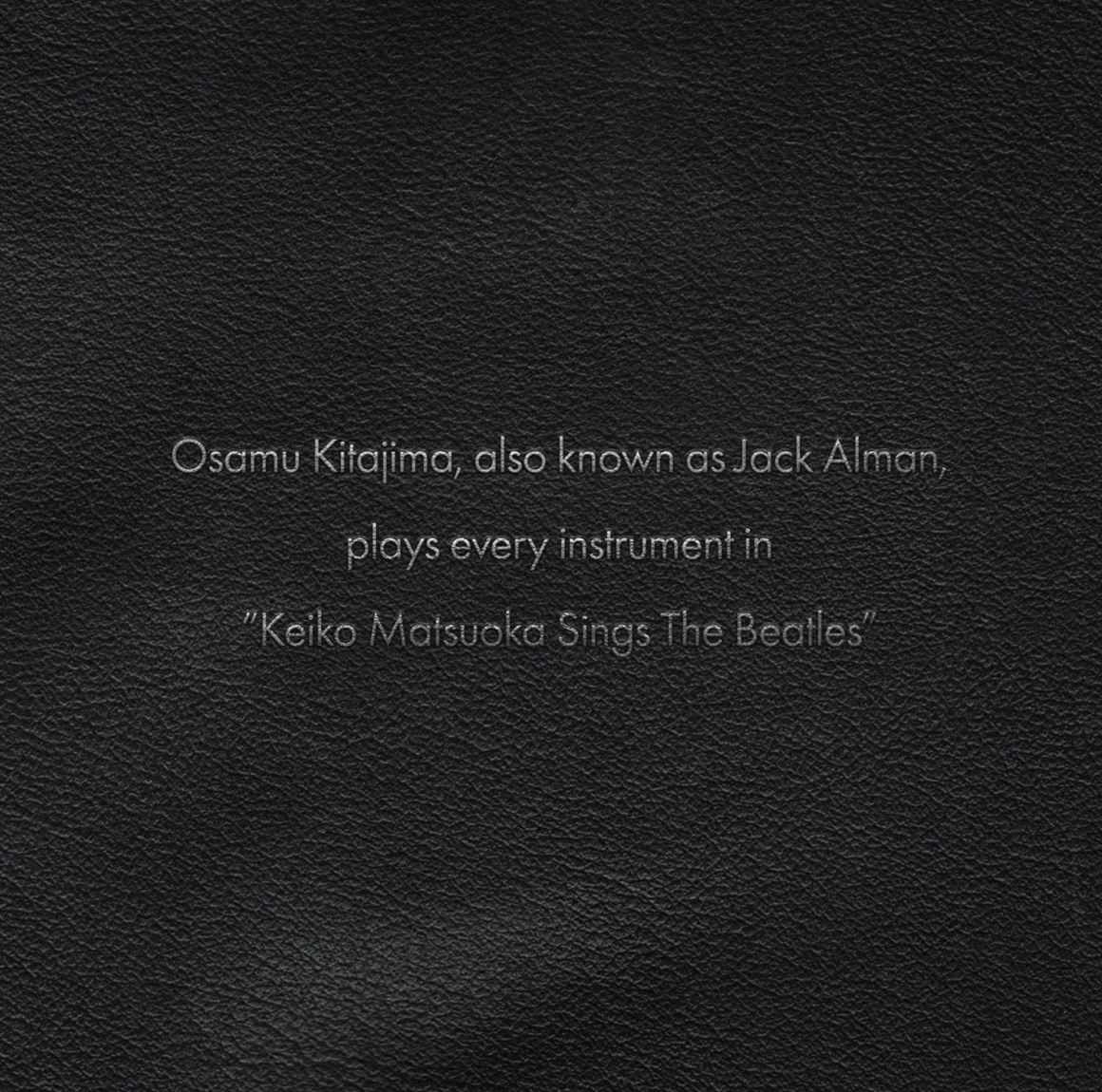 FJSP546 喜多嶋修／松岡計井子ビートルズをうたうINSTRUMENTALS ジャケ表1出来ました
ジャスティンヒースクリフと対を成すエンジニア吉野金次も自身の代表作と挙げる"松岡計井子、ビートルズをうたう"の1971年スタジオデモセッション集　3月25日発売
diskunion.net/portal/ct/deta…