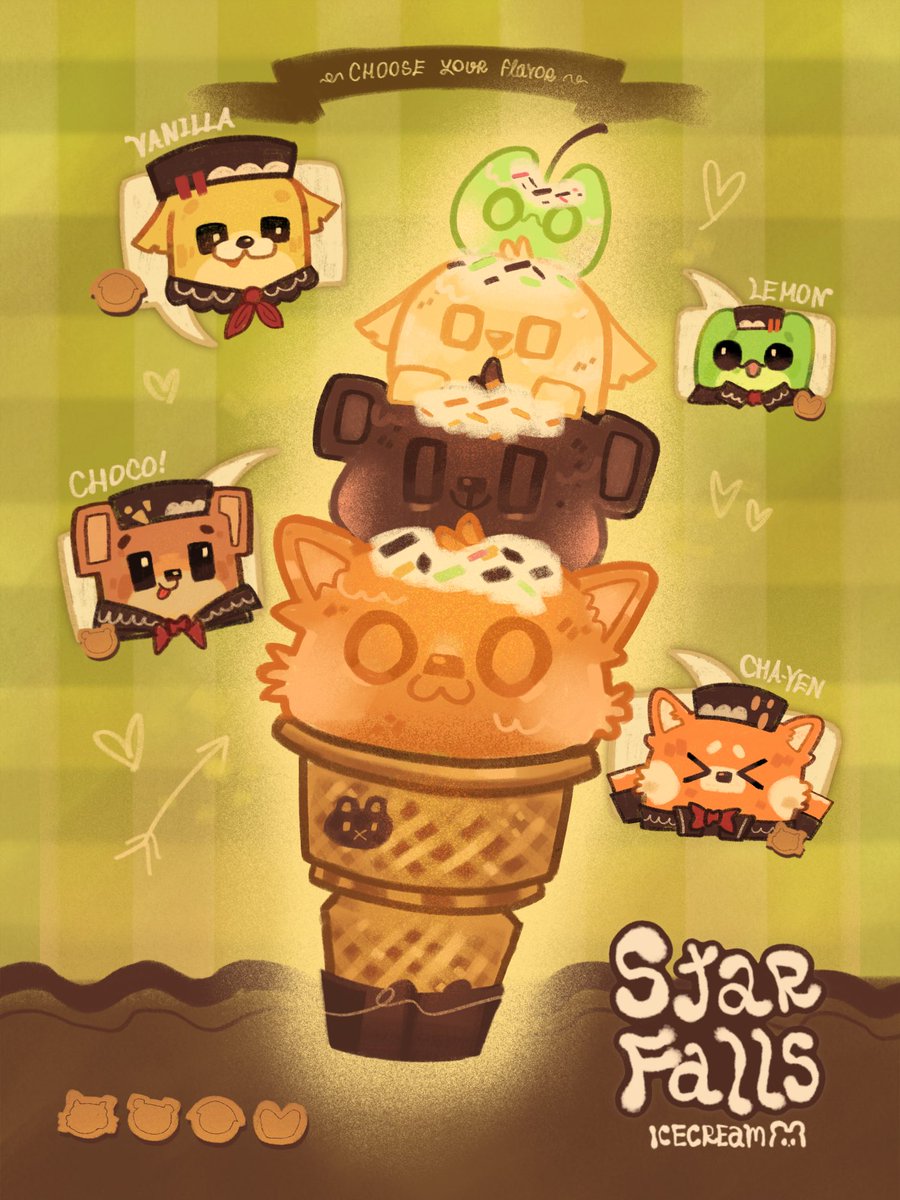 Choose your flavor for this valentines 🤎🧡

แกงค์สตาร์ฟอลพร้อมเสิร์ฟไอศครีมสำหรับวาเลนไทน์นี้แล้ว เลือกรสชาติและคนขายที่คุณชอบได้เลย! 🍦🍧

#starfalls #icecream #valentines