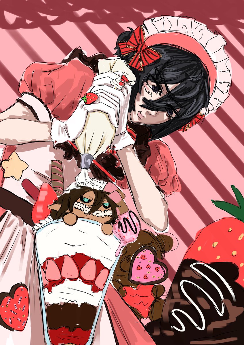 wip of vday mikasa incase i don’t finish in time