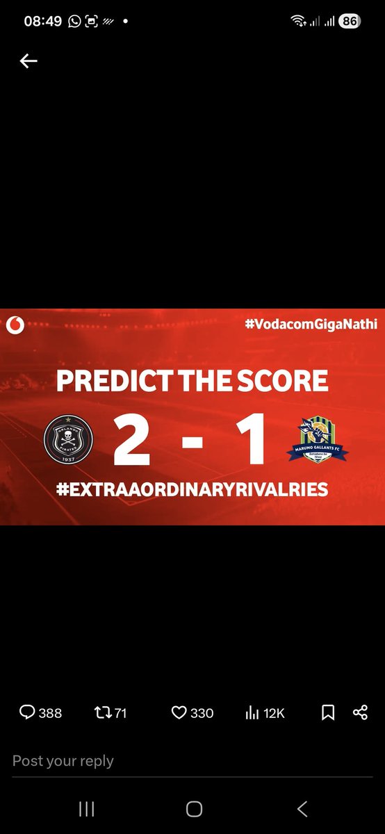 EliShabba's tweet photo. @orlandopirates @Vodacom #VodacomGigaNathi 
#ValentinesDay2026 
@orlandopirates https://t.co/ncD4ApDiLs