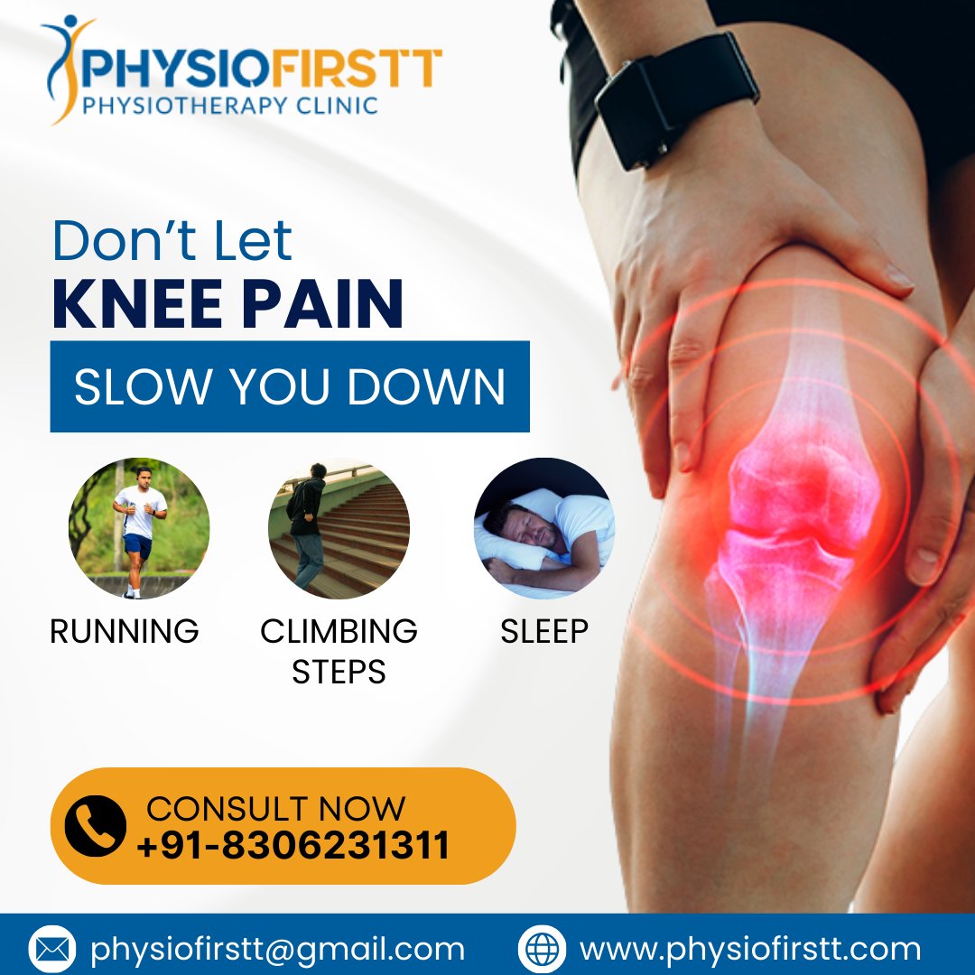 🚫 Don’t let knee pain slow you down!
Get expert physiotherapy &amp; start moving better again.
👉 Consult Now: +91 8306231311
📧 physiofirstt@gmail.com
🌐 physiofirstt.com

#PhysioFirstt #Physiotherapy #KneePainRelief #PainManagement #SportsInjury #Rehab #Wellness