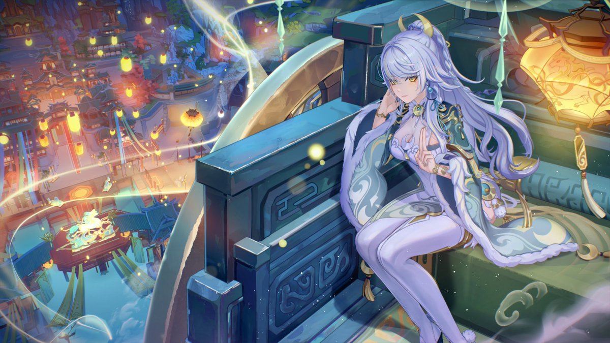 月に願いを灯して
#原神 #月の在処へ #兹白 #海灯祭 【PR】