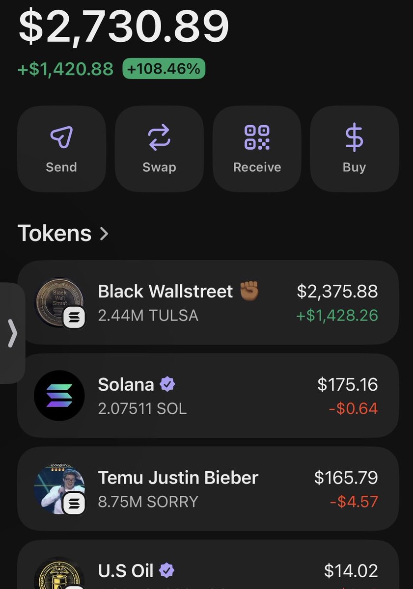 Alejoo9465's tweet photo. @Tulsabws $TULSA To the fucking moon and above 🔥🚀🚀 

Holding my bags strong, never leaving https://t.co/AJQqaexrf6