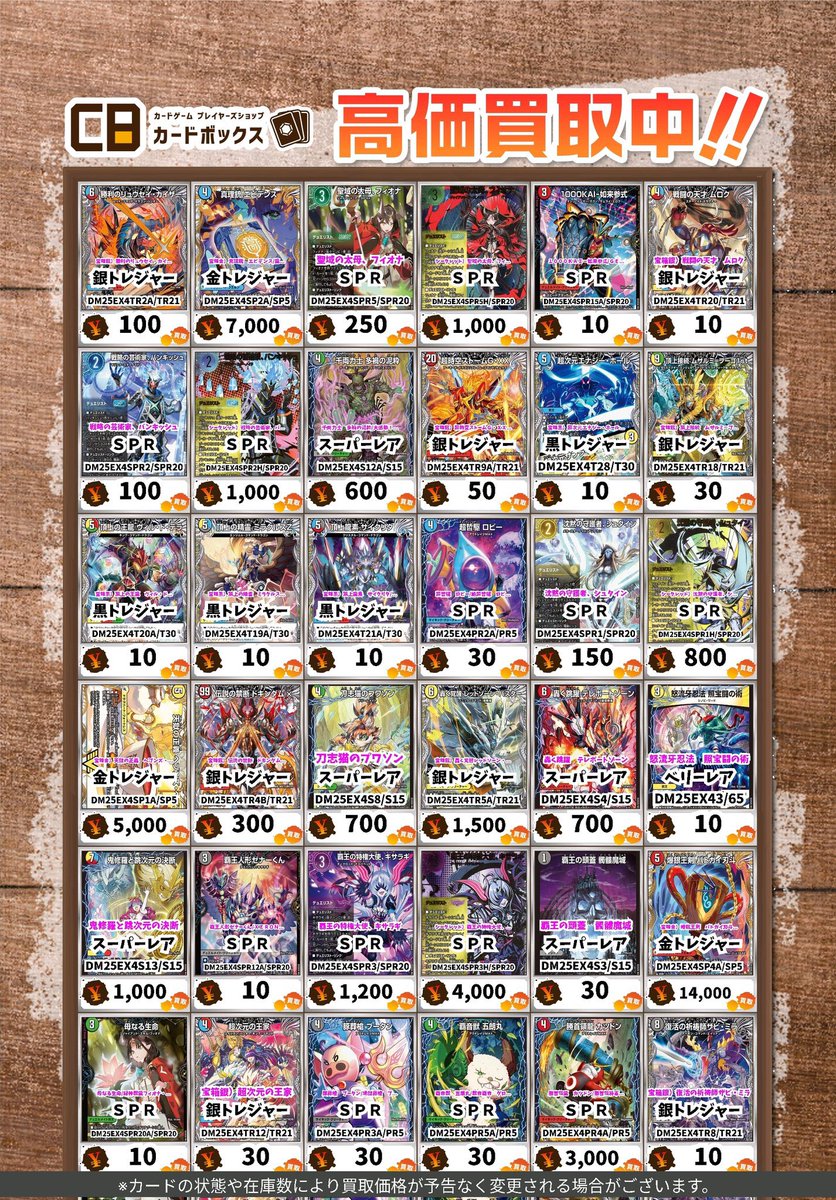 【最安値】パンドラウォーズ　総額¥10000相当　まとめ売り デュエマ新弾パンドラウォーズの買取行ってます