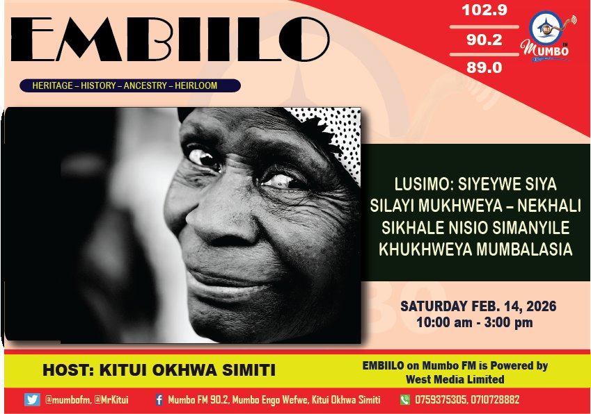 Kimilembe kie Munyongesa! #EMBIILO  #LUMASABA #KIMIENYAKIKIKHALE. Khukulukha nende kumukulikho LUSIMO: SIYEYWE SIYA SILAYI MUKHWEYA – NEKHALI SIKHALE NISIO SIMANYILE KHUKHWEYA MUMBALASIA!!!! 0710728882/0759375305,  FB: Mumbofm 90.2, Okhwa Simiti - CKS. XCom: <a href="/mumbofm/">Mumbo FM 90.2 Engo Wefwe</a>.<a href="/MrKitui/">Kitui Smith, Caleb</a>