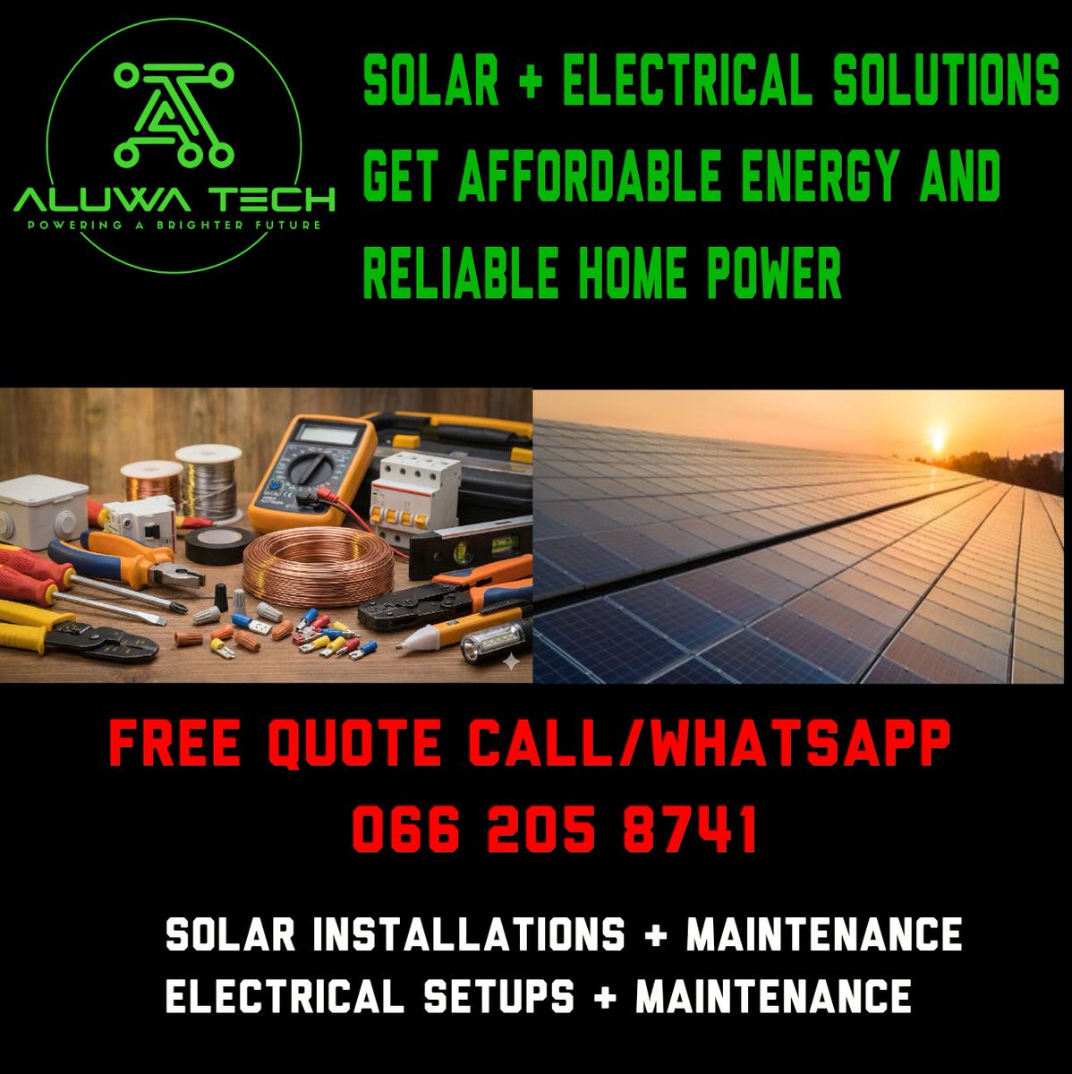 LetsRunTogethe1's tweet photo. @ChrisExcel102 The sun doesn’t send a monthly bill. 😉 Lock in your energy costs now and protect your wallet from rising rates. DM us to get your free share of sun! ☀️⚡ https://t.co/6JectAlpyo