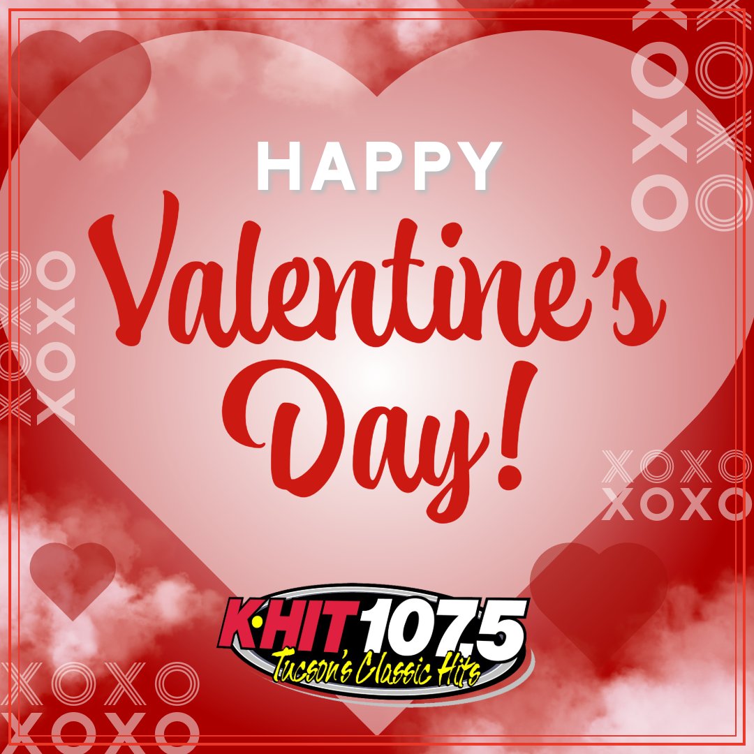 Happy Valentine's Day from all of us here at KHIT 107.5! We hope your day is filled with lots of love! ❤️