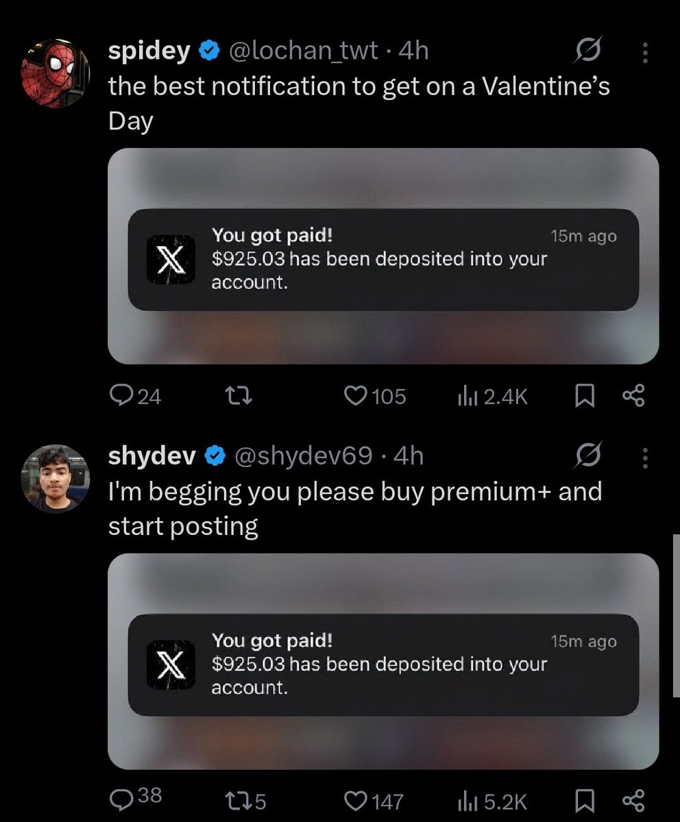 Two people, different number of followers but were awarded with the exact same amount upto 2 decimal place 😂😂😂