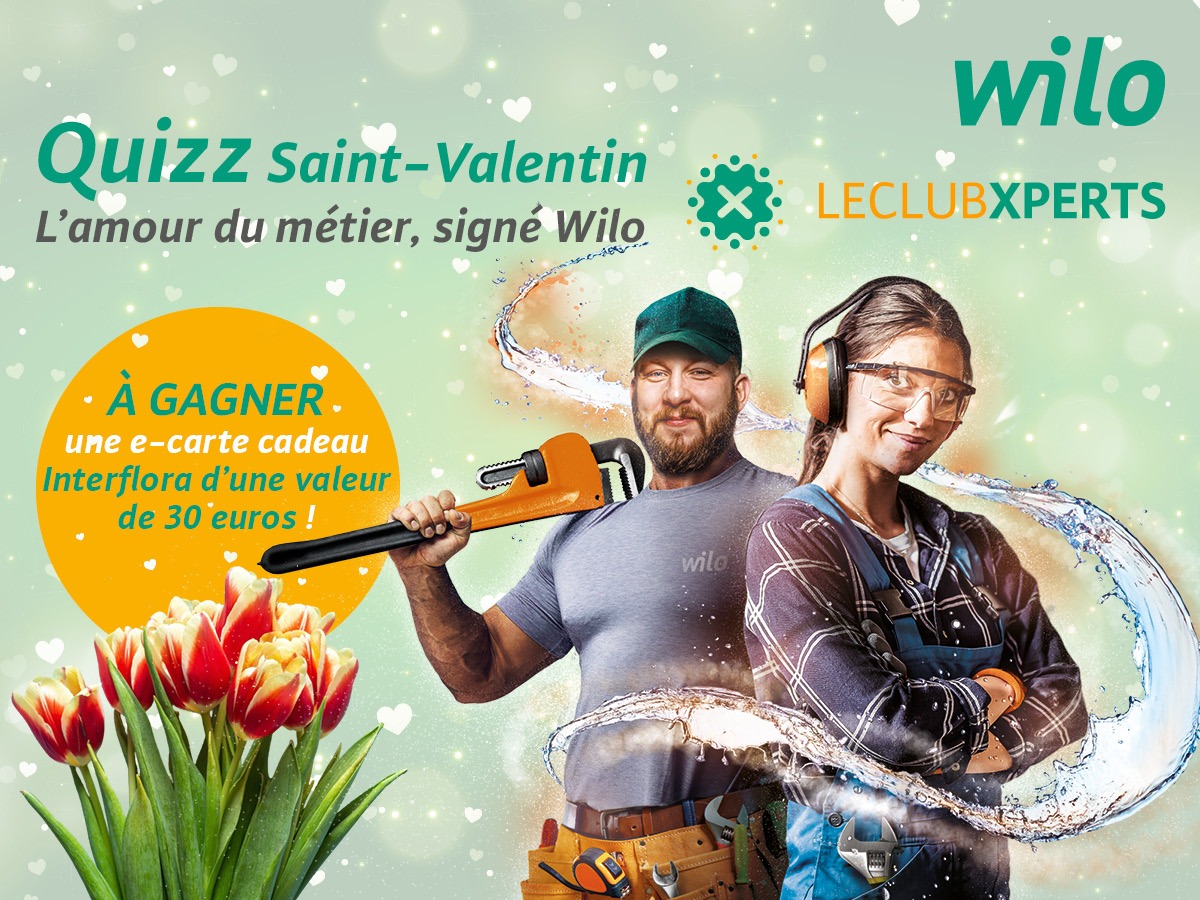 💚 Installateurs membres du Club Xperts : relevez notre quizz spécial Saint-Valentin !
👉 Tentez votre chance dès maintenant : 🎁 wilo.roadoo.com/feed
Et si vous n'êtes pas encore membre du Club Xperts, inscrivez-vous ! 📝 xperts-wilo.com/inscription
#Wilo #WiloFrance #ClubXperts