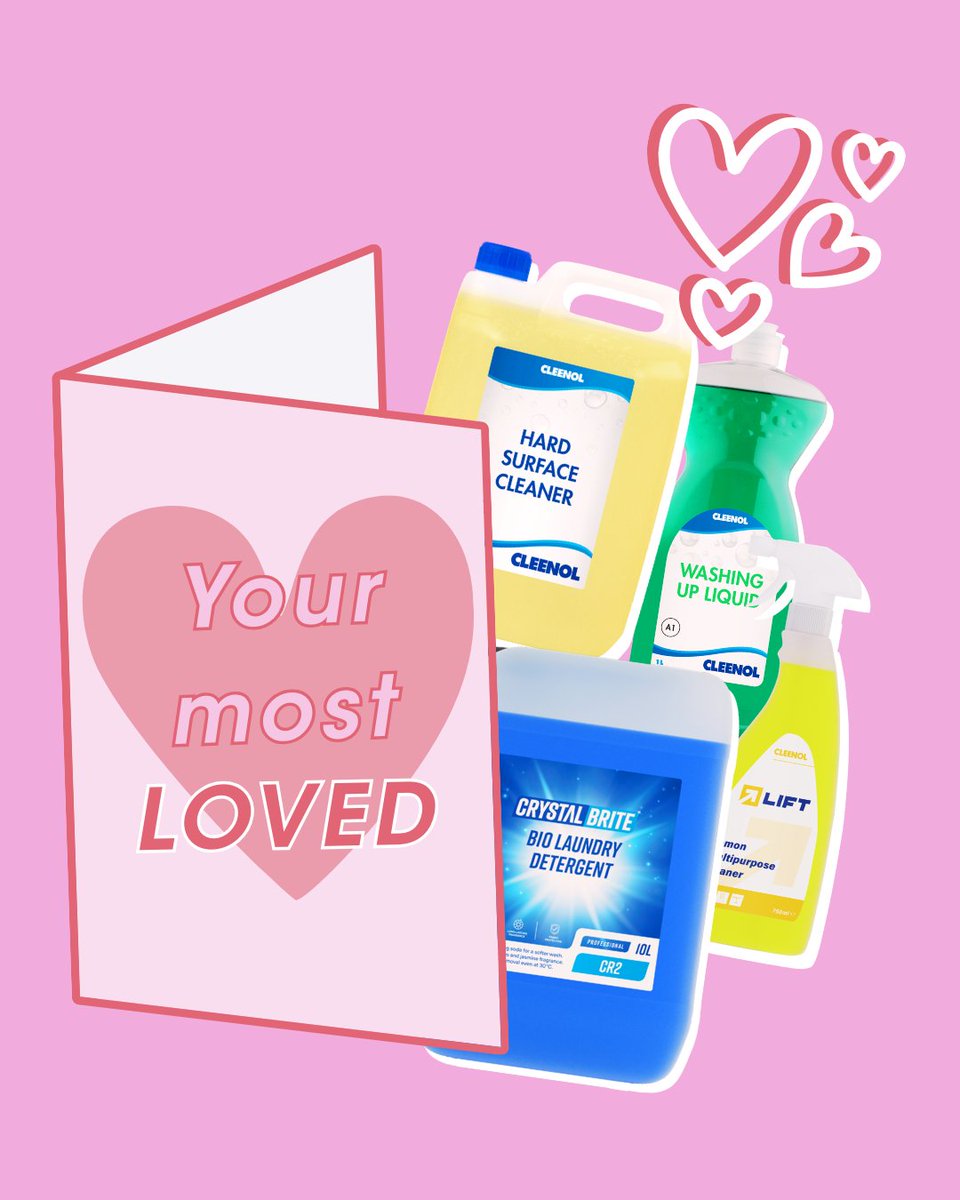 CleenolUK's tweet photo. This Valentine’s Day, we’re celebrating the products that have earned your trust.
Hard Surface Cleaner, Washing Up Liquid, Crystal Brite Bio Laundry Detergent, and Lift Multi Purpose Cleaner. Delivering proven performance and everyday reliability. https://t.co/pJQvldDvPO