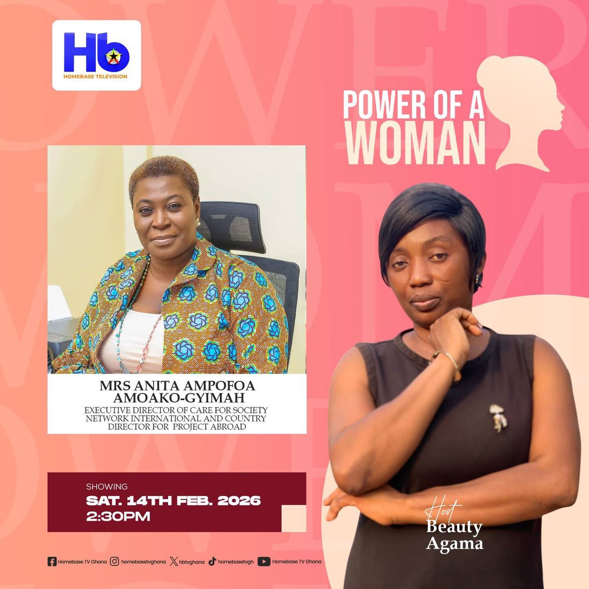 Care4Society_NI's tweet photo. #ThePowerofaWoman This Saturday, our ED shares her thoughts on women leading change and driving impact-tune in to @hbtvghana ! 🌍
#WomenLeadership #CfSNI #CommunityImpact https://t.co/ABGTph2EsE