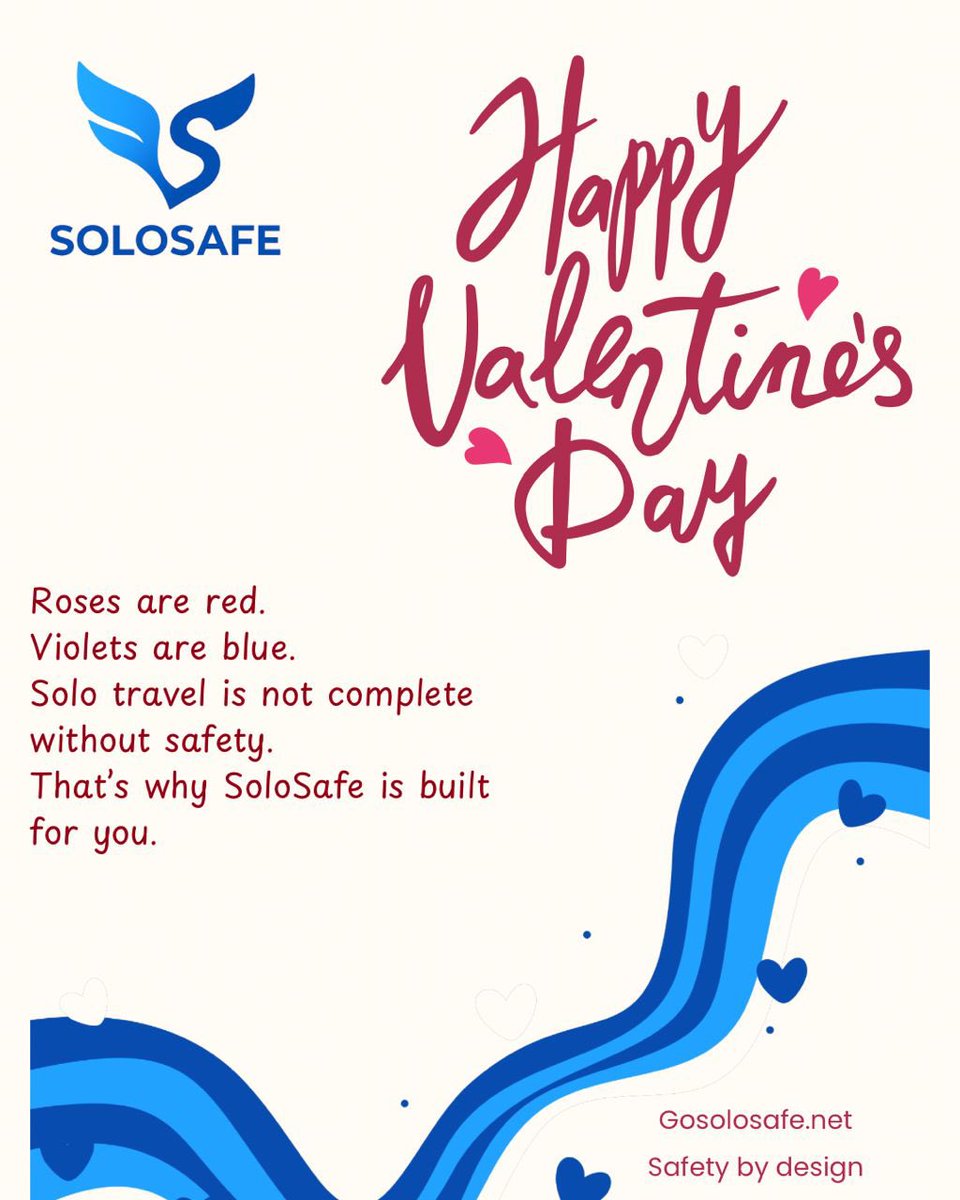 SoloSafeApp's tweet photo. Love is in the air Safety should be too.

Solo travel and Intentional connections are growing.
But Safety infrastructure hasn’t kept up.

We’re building it.

#TravelTech #SafetyByDesign #SoloTravel  #solosafe https://t.co/pnwdumKfl9
