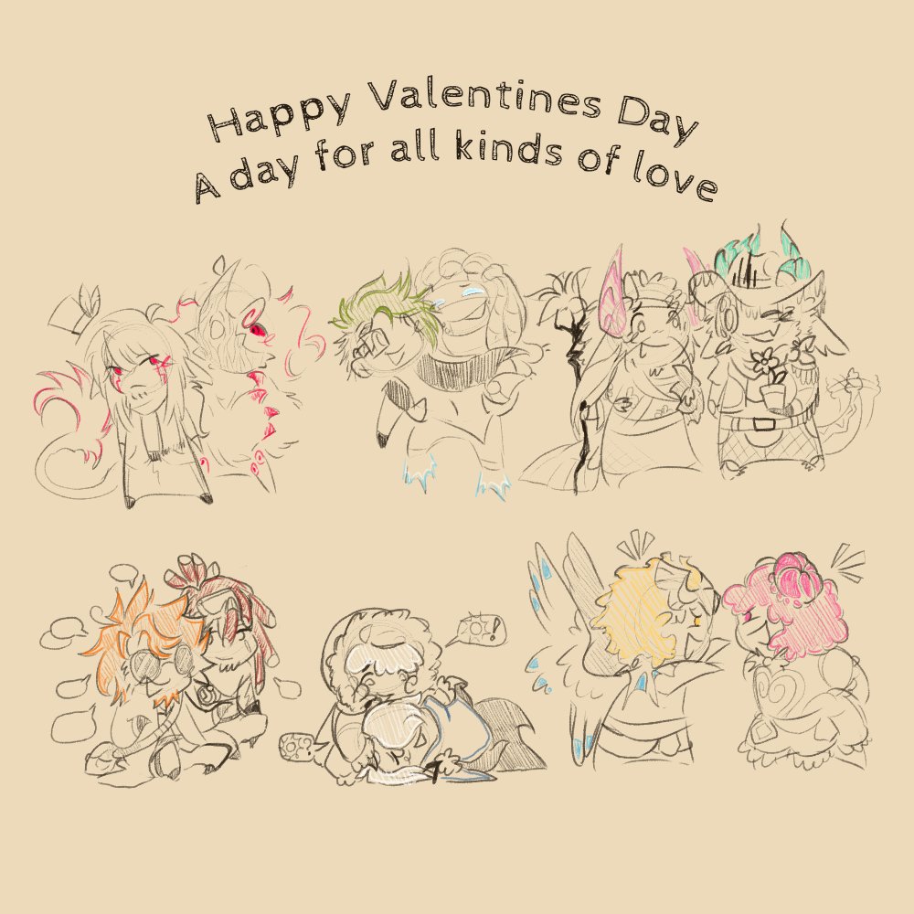 hiimbreadhello's tweet photo. Bleeehhh ive been focusing on roleplaying too much, heres a valentines day doodle of some ships I like have fuunn
#dreamhammer #aloecy #scythestaff #stringtaffy #shercotton #goldenholly https://t.co/VNY3Wt7zQp