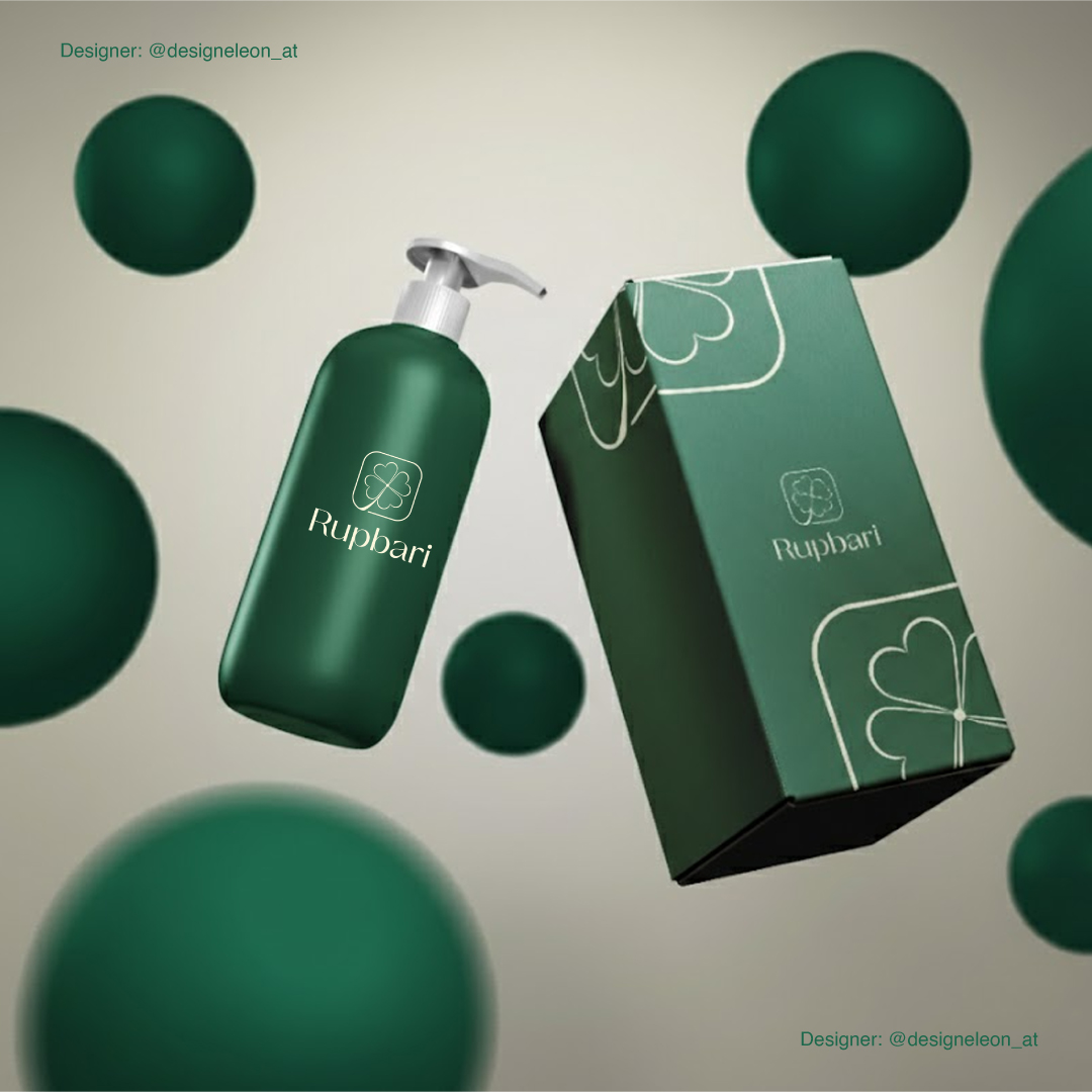 designeleon's tweet photo. This icon of Rupbari is inspired by a lucky leaf, which symbolizes good luck, positive energy, and natural purity; Its minimal and smooth design highlights the brand's elite, premium, and international luxury identity.

#Logodesigner #Logo #GraphicDesigner https://t.co/P2IK5yKnI7