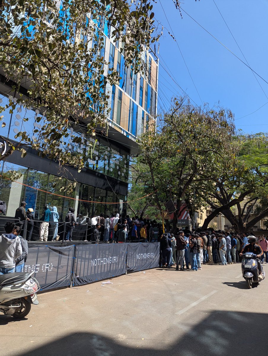 When your morning walk turns into a crowd, and the reason is Nothing.