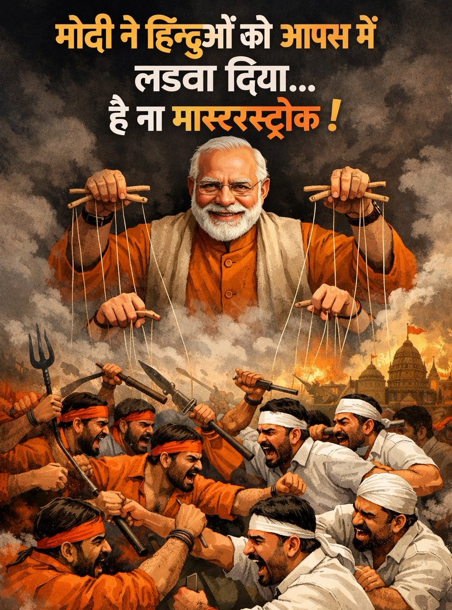 ThePushprajX's tweet photo. महामानव ने हिन्दुओं को आपस में लडवा दिया , ये भी मास्टरस्ट्रोक है ।

आज दलित और सवर्ण एक दूसरे के दुश्मन हो गए इसी महामानव की वजह से ।

#Justice_For_रूचि_तिवारी https://t.co/e5uDKvq1p4