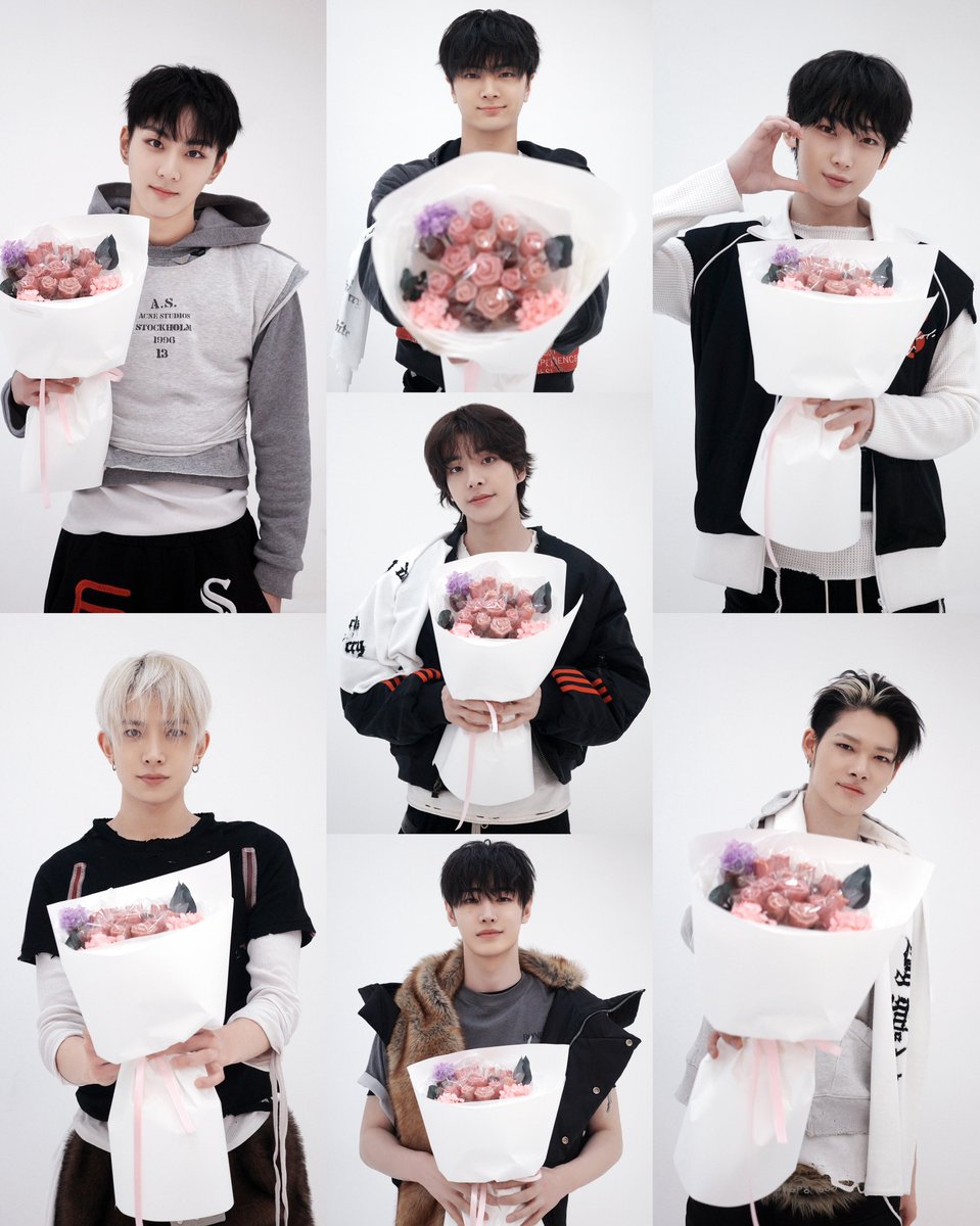 loveleeseungie's tweet image. Happy Valentine's Day from #ENHYPEN 💝💐