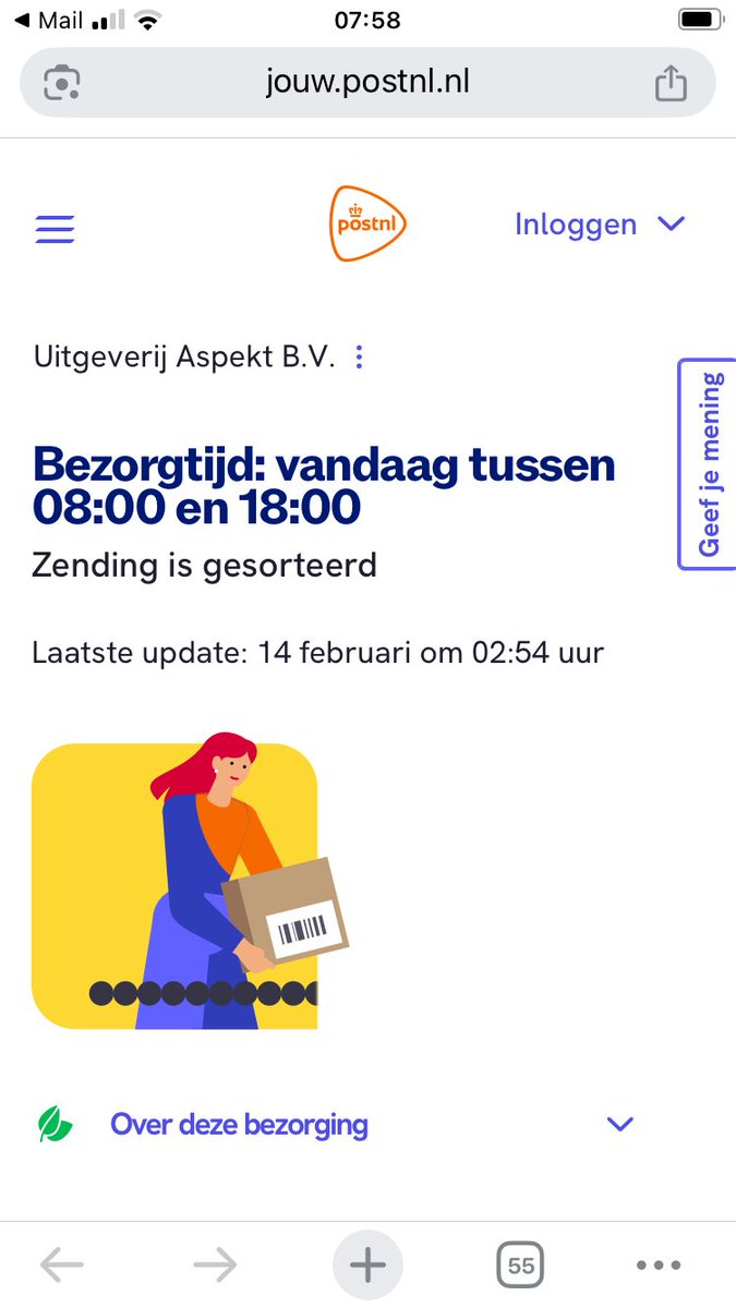 Hallo #PostNL. Lekker vlot, zou vrijdag worden bezorgd 😂😂😂