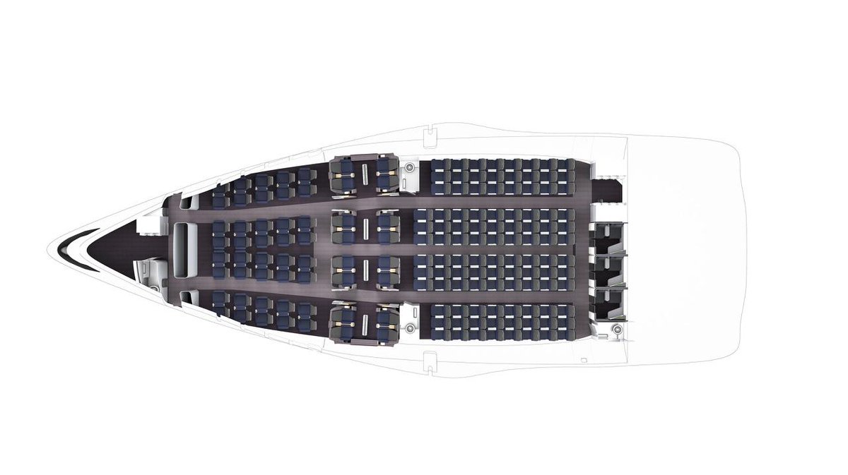 Natilus just dropped the Horizon Evo... a full two-deck flying-wing airliner! Upper deck passengers (up to 250 seats), lower deck pure cargo (12 LD3-45 containers), M0.78 cruise, ~6500 km range, PW1500G or LEAP engines, massive carbon composites. They’re promising 30% less fuel &amp;
