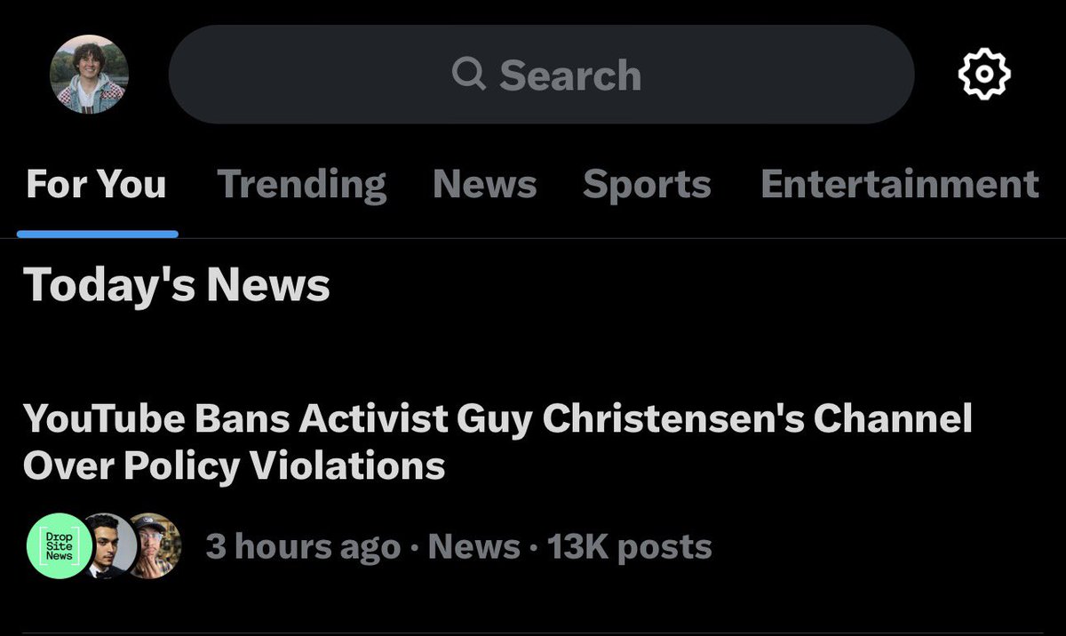 guychristensen_'s tweet image. .@X why did you just delete the trending news story of the erasure of my work on 3 major media platforms?

This headline is suddenly gone-