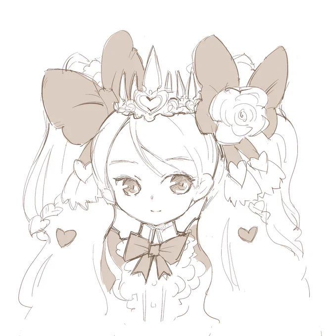 バレンタインぽい絵です
