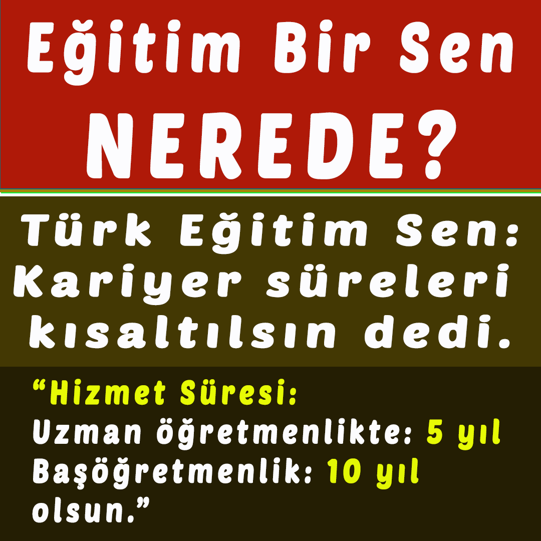 Eski Milli Eğitim Bakanı Prof. Dr. Mahmut Özer'in Seçim Öncesi Verdiği Sözleri Tutulmadı.

Uzman Öğretmenliğin 5 yıla düşürülme sözü verildi ancak bu söz tutulmadı. Sendika ve Ali başkan da bunu açıklamıştı.

ÖĞRETMENLER KANDIRILDI mı?
Uzman Öğretmenlik 5 yıla düşürülmelidir.