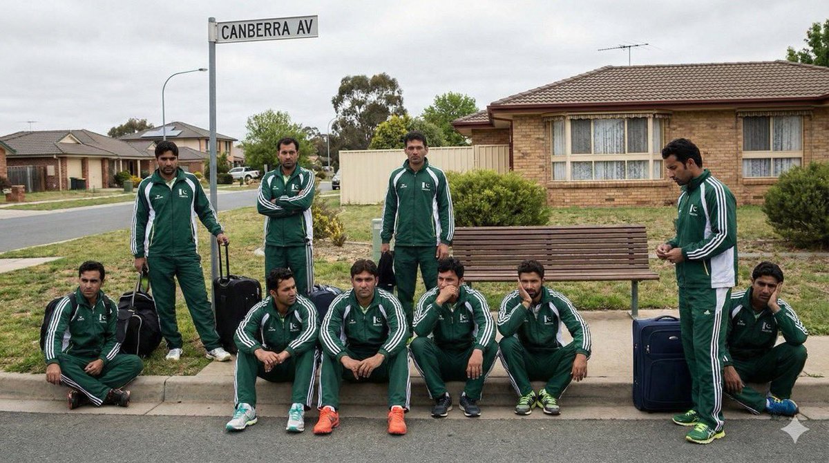 🚨BREAKING: Pakistani Gems 💎 

Pakistan's National Hockey Team players yesterday landed in Australia's Capital, Canberra.

On landing, they went to the 4 star hotel which they were supposed to check into. However the management of the hotel said that they had no bookings.

Later