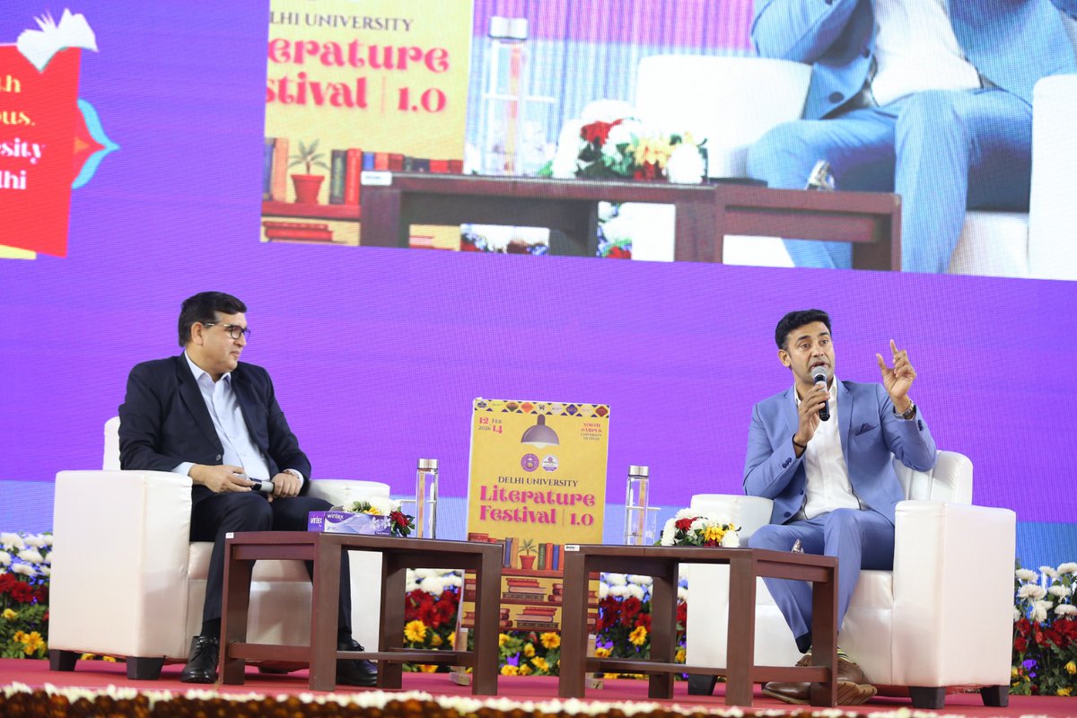 DU Literature Festival (February 14, 2026)

<a href="/EduMinOfIndia/">Ministry of Education</a> 
<a href="/ugc_india/">UGC INDIA</a> 
<a href="/DULiteratureFst/">Delhi University Literature Festival</a>