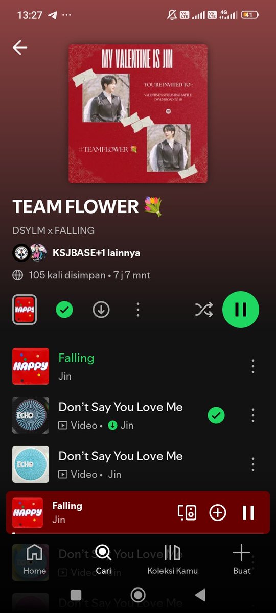 jinniiihope's tweet photo. @KSJBASE MY VALENTINE IS JIN
#TEAMFLOWER💐
#LoveNotesForJin
#DSYLMto1B
Izin tag yaa🙏 yuk join💜 @hobiitaa @jinjwanjan @Strrawbrry https://t.co/Pam7gPFRz7