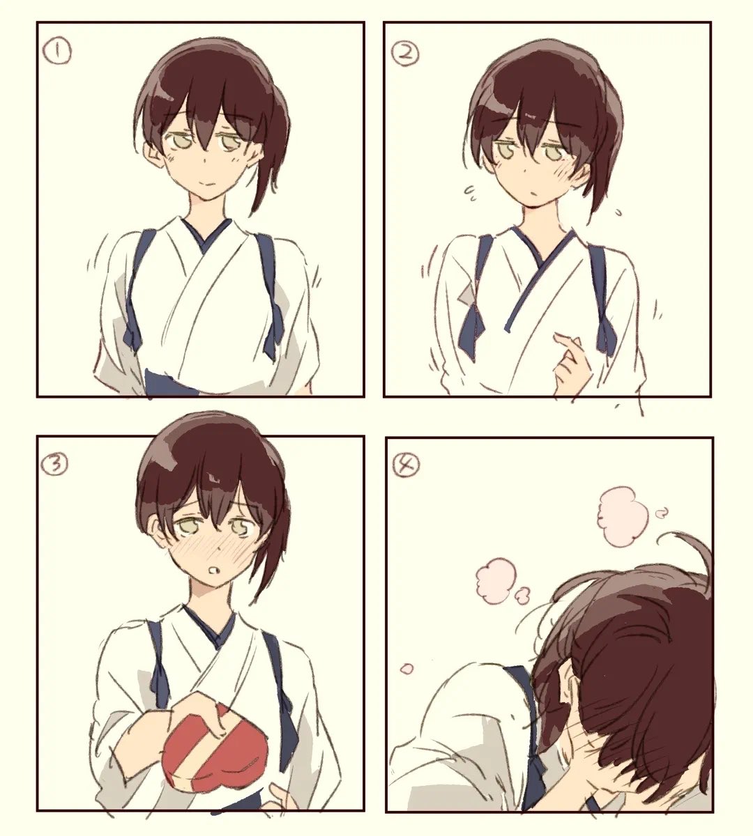 バレンタインなので、前に描いた加賀さんです