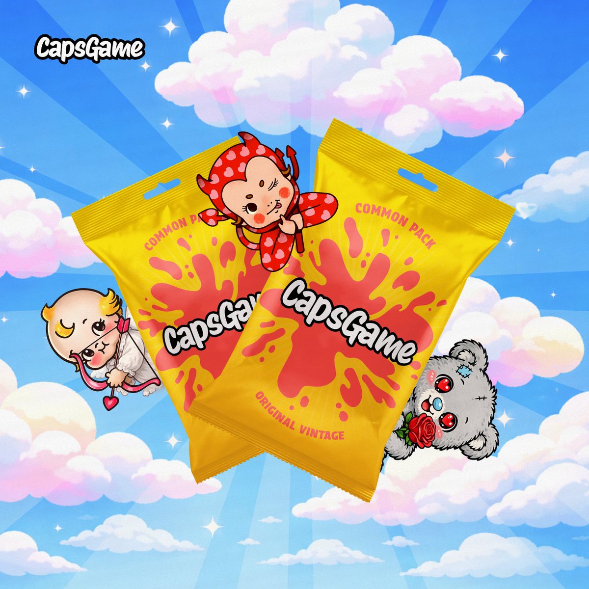 💗 Cupid’s Valentine Rewards 💗

Happy Valentine’s Day! Cupid isn’t just spreading love — he’s bringing rewards too 🎯

Collected at least 1 ticket in the event? You’ll receive a special bonus: 10 Common Packs ❣️✨

#CapsGame