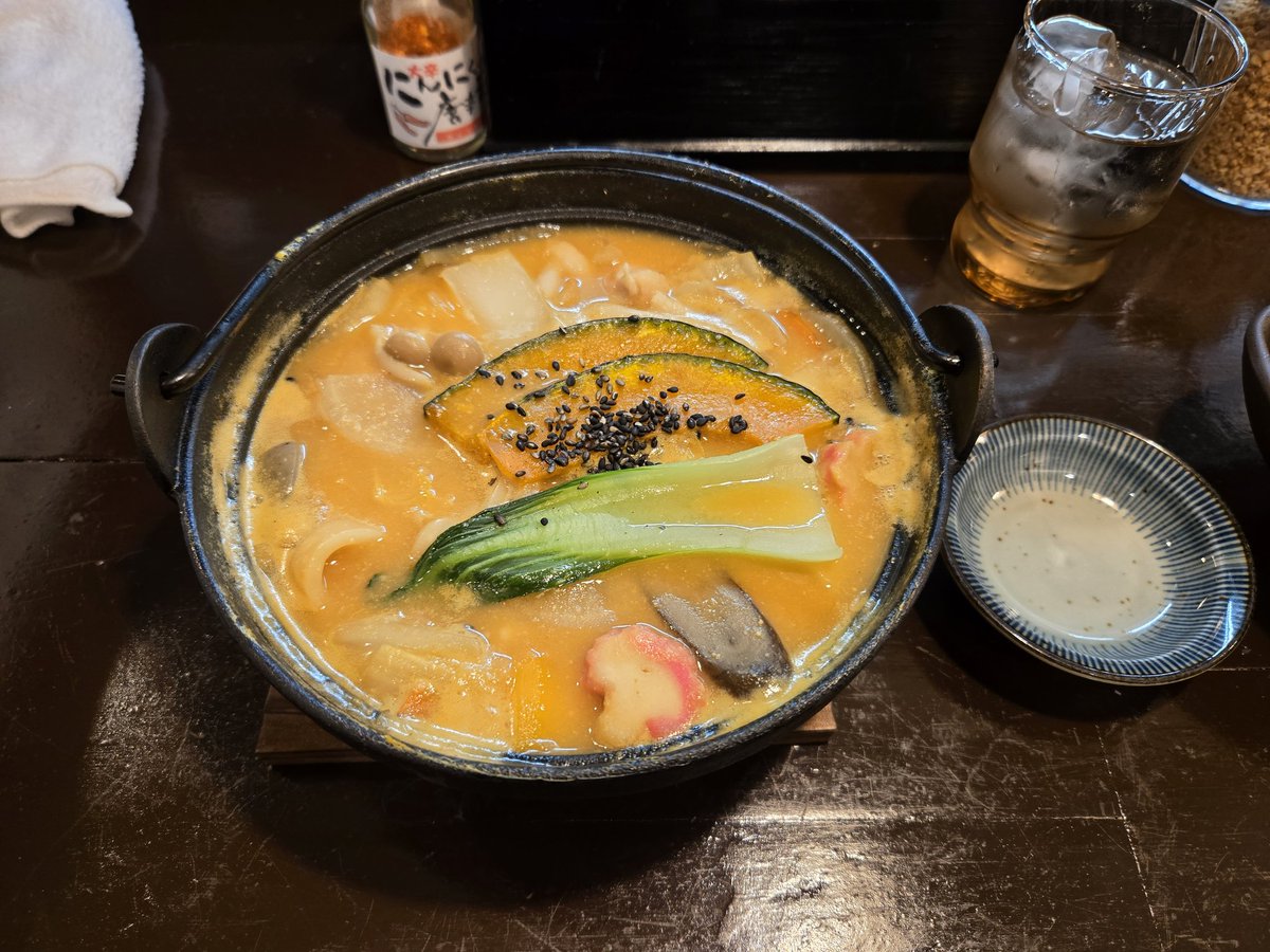 関内にいつの間にかできていたほうとう店 初見で麺増しはと思って止めたけど増した方が良かったかも知れない 