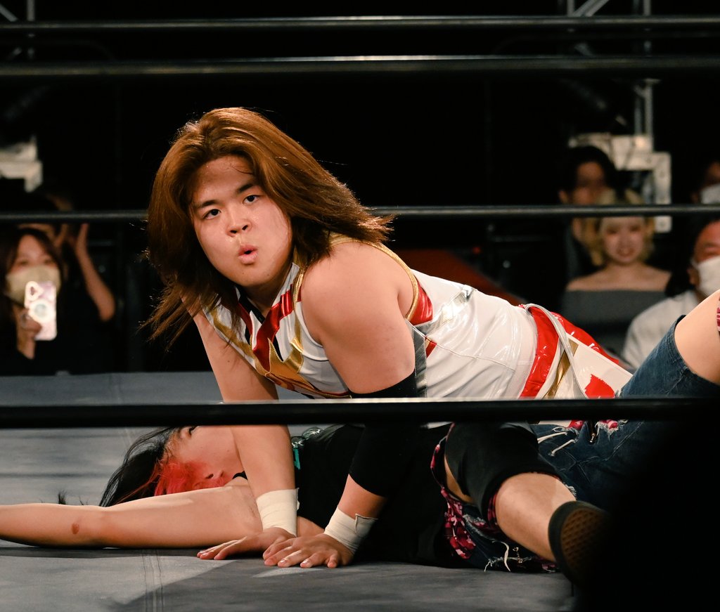 higiri9405's tweet image. #学プロAllSTARS 
初見の関西一年生の2人。見せ方の完成度高い！関西の学プロ興行もタイミング合えば見たいねえ。リングネーム書くの色々面倒なのでタグ付けしたいけど仕方ない 😶
 #RWF
 #DWA