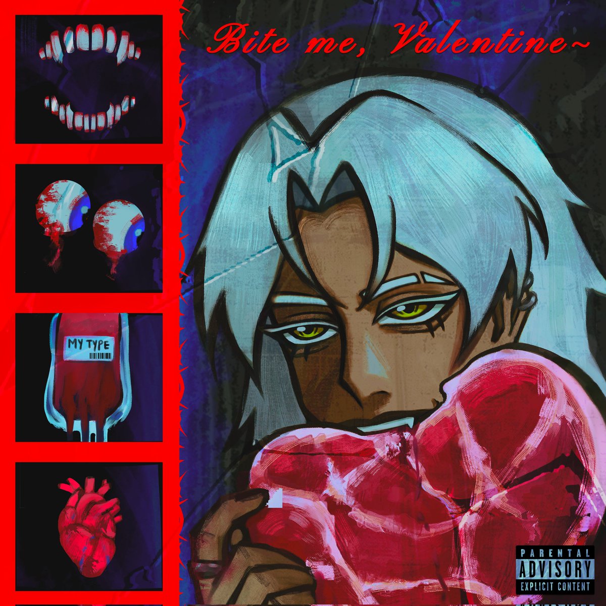 Love at first bite, Happy Valentine's day 🥩❤️ #oc