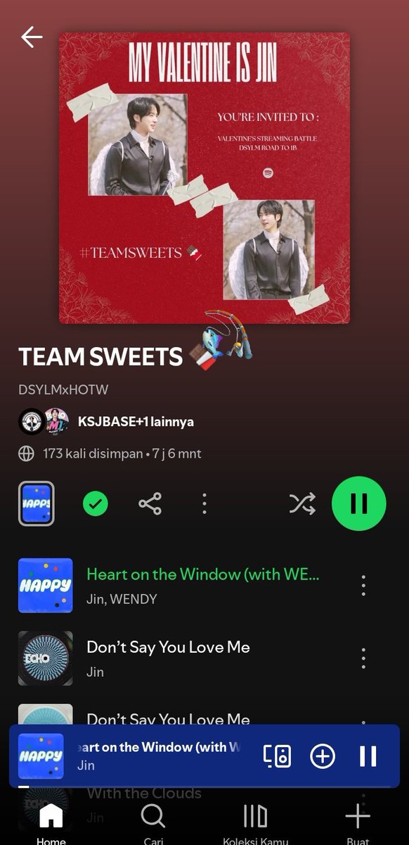 supertunacamci's tweet photo. @KSJBASE Aku suka cokelat karena rasanya bikin nagih… tapi jujur, aku lebih kecanduan kk seokjin 🍫😘
Izin tag kk 💝 @abyssbyJ @deatjindays @jejeannafish
MY VALENTINE IS JIN
#TEAMSWEETS🍫
#LoveNotesForJin
#DSYLMto1B https://t.co/THjy5j7Qod
