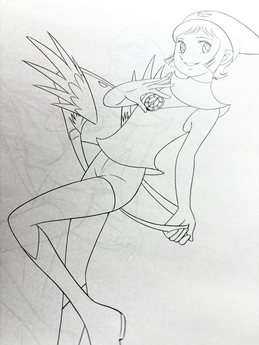 魔女っ子 60周年
という訳ではないですが、過去にDVDパッケ等を描く時に練習ど描いたモノを。