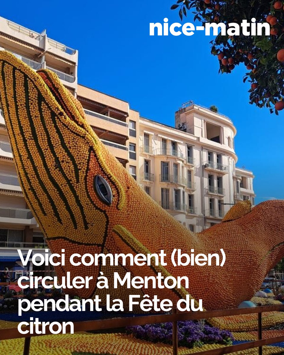 Alors que l’inauguration plus gros temps fort de l’année est prévue ce matin, et que le premier corso des fruits d’or débutera demain, le moment est venu de rappeler quelques informations pratiques pour se déplacer.
👉l.nicematin.com/iEa