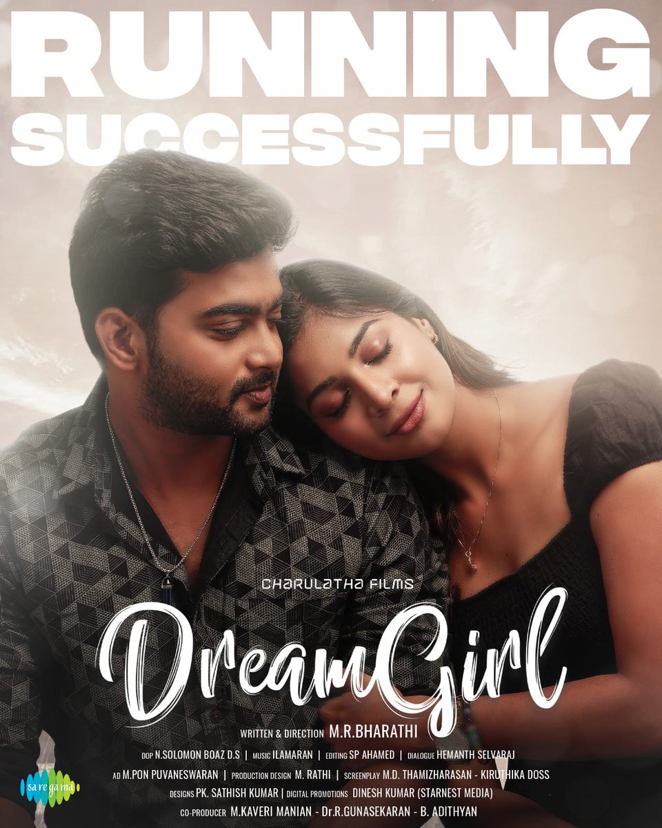 MR_bahrathi's tweet photo. When love wins hearts and theatres ❤️✨

#dreamgirl  #tamilmovie #love #success #charulathafilms https://t.co/cQM4gq1032