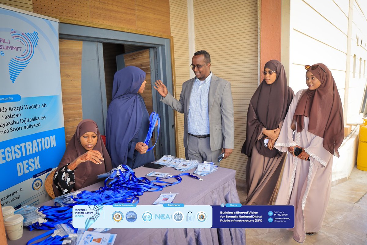 dpisomali's tweet photo. The National Conference on Digital Infrastructure of Somalia will open this morning in Mogadishu. 

hashtag#DPISummit2026 hashtag#DigitalPublicInfrastructure hashtag#DPI2026 hashtag#SomaliaDigitalFuture hashtag#CybersecurityDataProtectioGovernance 
 hashtag#Somalia #Mogadishu https://t.co/8zZTjdET92