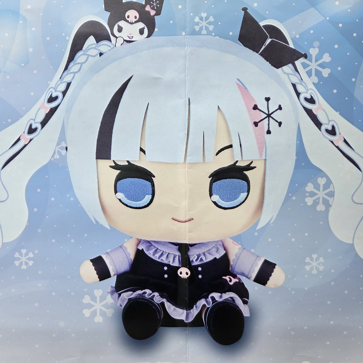 雪ミク×クロミ きゅるまるBIGぬいぐるみ』新登場！ #初音ミク #クロミ
