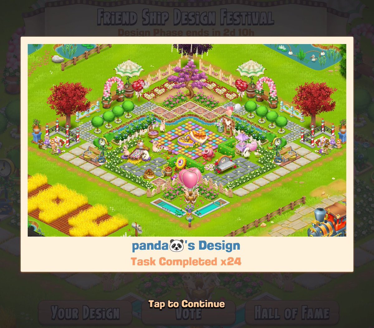 bubalilaa's tweet photo. Friendship Design Festival submitted~

lagi coba design simetris ala2, tp ternyata cape jg ya ndekor 4 akun wkwk. keliatan farm terakhir berantakan krn dah mentok ide plus level masih cimit jg jadi seadanya aja lah.

let's see nanti bakal dapet like banyak kyk orang2 ga yaa 🌝🤏 https://t.co/naFWarvBKc