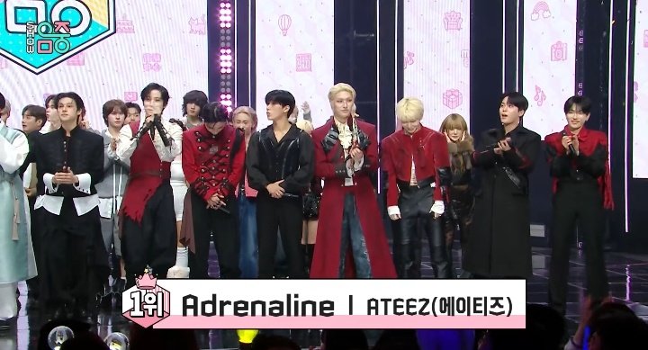 🏆 • ATEEZ conquista a terceira vitória de #Adrenaline no Music Core, marcando também a primeira vez que vencem neste programa! 

Parabéns, ATEEZ &amp; ATINY! 💖

#Adrenaline3rdWin #ATEEZ28thWin
#ATEEZ #에이티즈 <a href="/ATEEZofficial/">ATEEZ(에이티즈)</a>