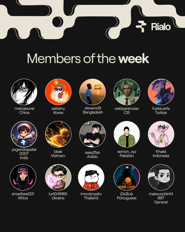 Hello, Rialo Bangladesh community! 

Rialo did highlight the most active regional and general community members of this week.

This week’s community performance showed strong engagement across both global and regional channels. Based on the activity metrics shown in the graph