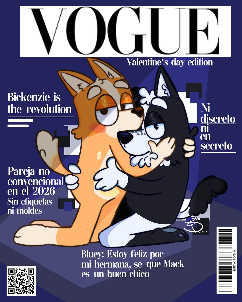 Feliz día de San Valentín ♥️
Happy Valentine's Day♥️

Ilustración hecha por <a href="/gabgabfelis/">gabfelis (OPPEN COMMISSION)</a> 
#bluey #blueytwt #ValentinesDay