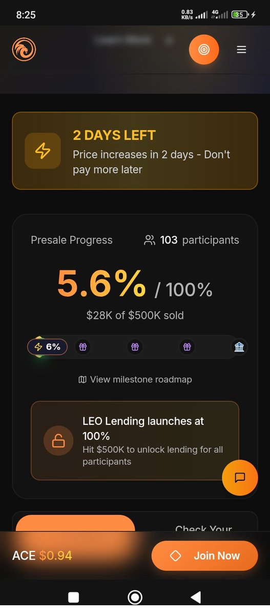 2 days to go and ACE presale price will increase. Don't miss the low price $0.94, grab yours now!

leostrategy.io/ace

#ACE #DeFi #LeoStrategy