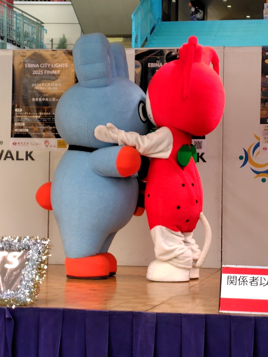 仲良く楽しいふたりでした🐰🍓 #もころん #えび～にゃ