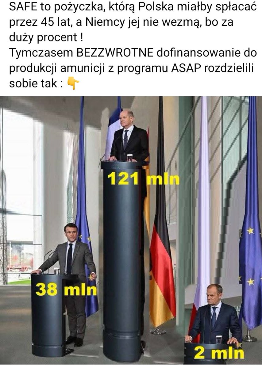 Kolejny "sukces" Tuska.
Przecież ten szkodnik robi wszystko żeby Polska zarabiała na Niemcy. 
Czy Polacy się obudzą czy nadal będą usprawiedliwiali kogoś, kto ich okrada i uzależnia na dekady?