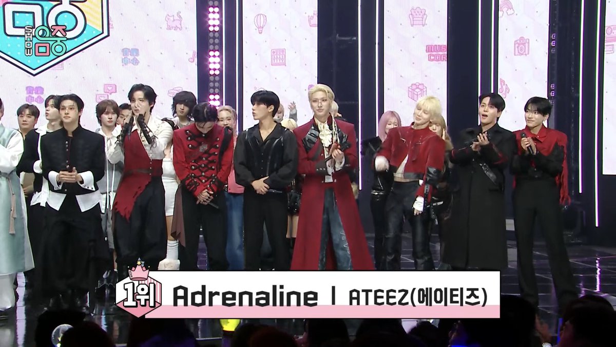 [🎉] Congratulations ATEEZ and ATINYS!!!! 🏆🏆🏆

ADRENALINE THIRD WIN
#Adrenaline3rdWin #ATEEZ28thWin
#ATEEZ #에이티즈 <a href="/ATEEZofficial/">ATEEZ(에이티즈)</a>