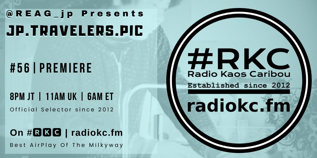 RadioKC's tweet photo. TODAY

🕚11AM UK⚪6AM ET⚪3AM PT

@REAG_jp's 𝗝𝗣.𝗧𝗥𝗔𝗩𝗘𝗟𝗘𝗥𝗦.𝗣𝗜𝗖

EPISODE #56 │ PREMIERE

⬇️Details⬇️
🌐 https://t.co/nv8Oqw2oZS

📻 #🆁🅺🅲 featuring &amp; closing w/

KMC x @dhanyofficial │ Loveland │ Jordan Hill x @MustoTommy77054 https://t.co/VcAX5Vrkeg
